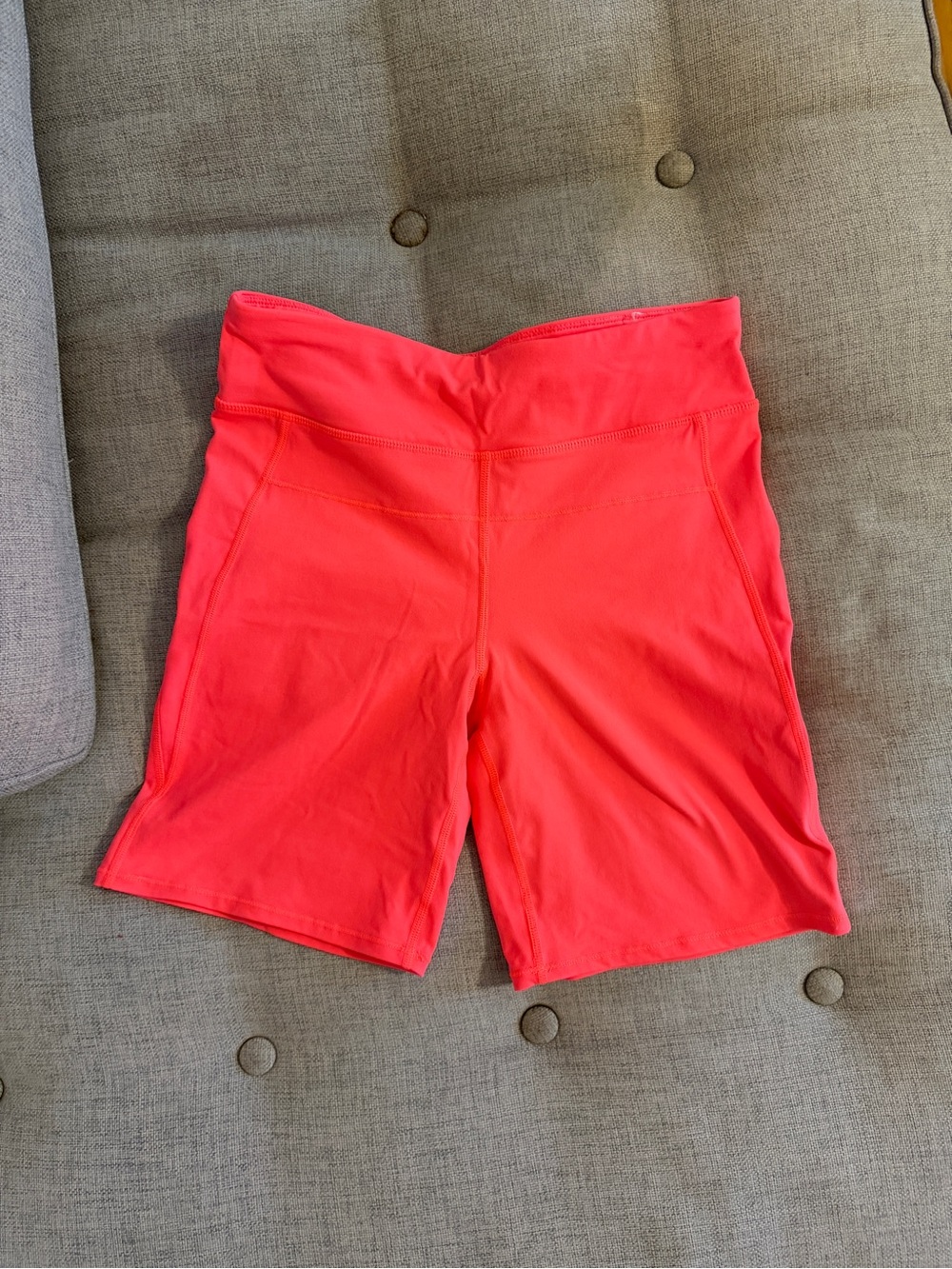 Calvin Klein Women's Performance Running Shorts Quick-Dry, Coral, Size SM